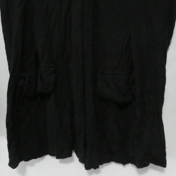 TROUVE | medium | Black V-Neck | Single Snap Button Cardigan | Pockets | NWOT - Picture 6 of 7